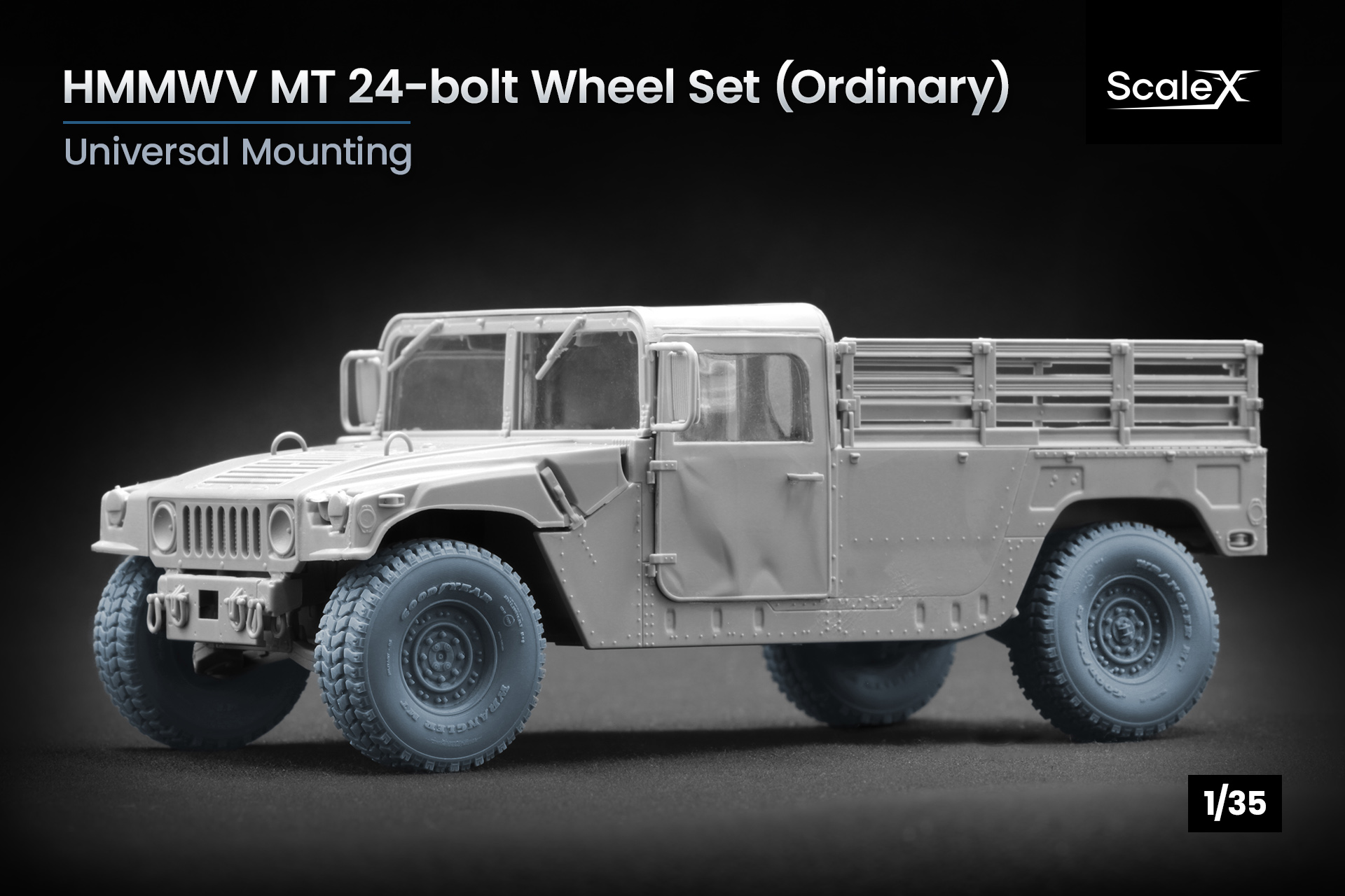Hmmwv Modelnumber HMMWV MT 24-bolt набір коліс — ScaleX. Scale Realism, Elevated.